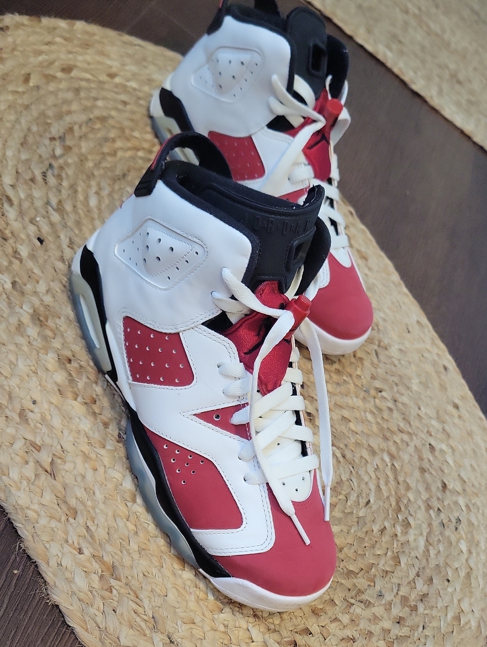 Jordan Kids Red White Black High-Top Sneakers - Youth Basketball Shoes